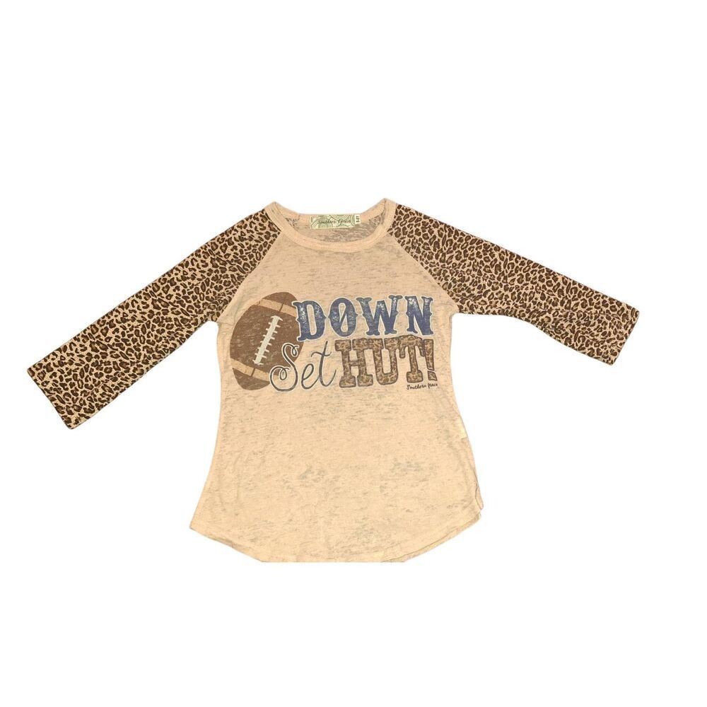 Southern Grace 6-8 Little Girl's Football Top